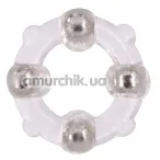 Ерекційне кільце Stud Ring With Beads, прозоре - Фото №1