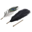 Набір пір'їнок для пестощів Lockink Natural Peacock Flirting Feather Tickler, райдужний - Фото №1