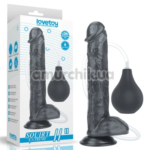 Фалоімітатор з еякуляцією Squirt Extreme 11, чорний
