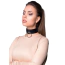 Нашийник BDSM Collar with Large Metal Ring O, чорний