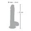 Вібратор з пульсацією Medical Silicone Vibrator 21см, тілесний - Фото №7