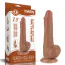 Фаллоимитатор Sliding-Skin Dual Layer Dong 7.5 с маленькой мошонкой, светло-коричневый - Фото №14