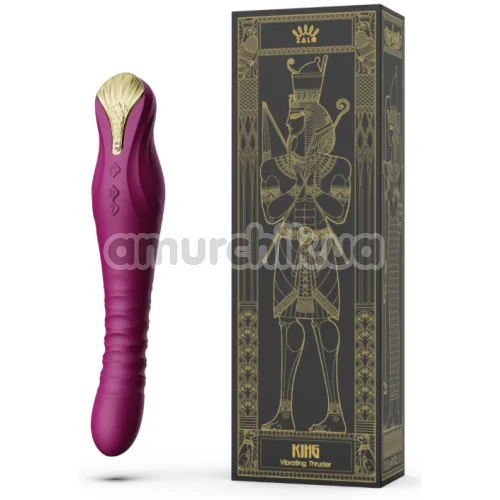Вибратор для точки G Zalo King Vibrating Thruster, фиолетовый