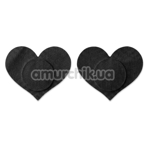 Украшения для сосков Art of Sex Secret Heart, черные - Фото №1