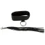 Нашийник з флогером Bad Kitty Naughty Toys Collar With Flogger, чорний - Фото №2