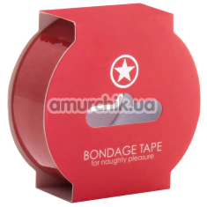 Бондажная лента Ouch! Bondage Tape 17.5 м, красная - Фото №1