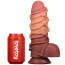 Фалоімітатор Dual-Layered Silicone Nature Cock LV411072, коричневий - Фото №2