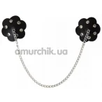 Прикраси для сосків Loveshop Black Flower, чорні - Фото №1