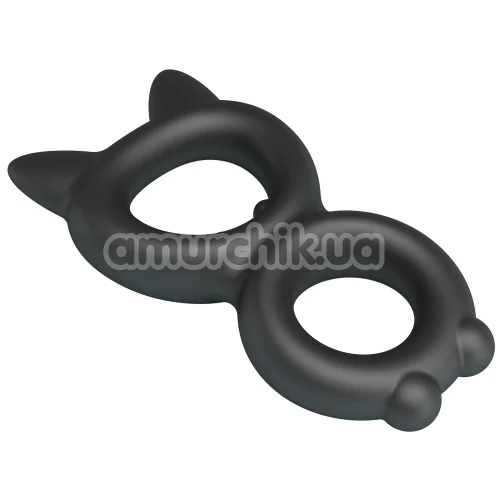 Эрекционное кольцо Crazy Bull Super Soft Silicone Toran, черное