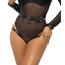 Гартери з фіксаторами для рук Star Night BDSM Garter Belt With Handcuffs And Restraints, чорні - Фото №1
