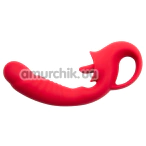 Вібратор для клітора і точки G Tongue Licking Vibrator, червоний - Фото №1