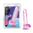 Фалоімітатор Naturally Yours 6 Crystalline Dildo, рожевий - Фото №5