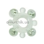 Эрекционное кольцо Basic Essentials Enhancer Ring with Beads - Фото №1