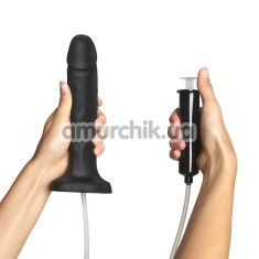 Фалоімітатор з еякуляцією Strap-On-Me Squirting Cum Realistic Dildo L, чорний - Фото №1