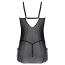 Комплект Passion Free Your Senses Eco Drosera Chemise, черный: пеньюар + трусики-стринги - Фото №4