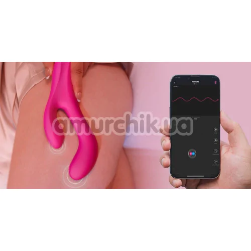 Вибратор с подогревом и пульсацией Lovense Osci 3, розовый