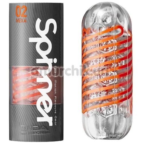 Мастурбатор Tenga Spinner Hexa 02, прозрачный