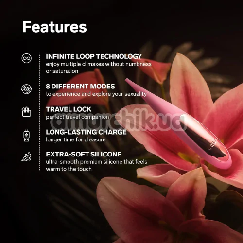 Кліторальний вібратор Lelo Dot Travel Pink (Лело Дот Тревел Пінк), рожевий