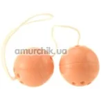 Вагинальные шарики Minx Orgasmus Love Balls, телесные - Фото №1