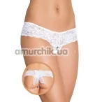 Трусики-стринги G-String белые (модель 2403) - Фото №1