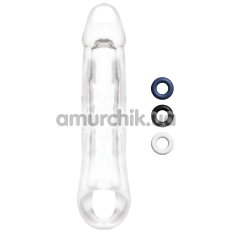 Насадка на пенис Size Up 2 Inch See-Thru Penis Extender With Ball Loop, прозрачная - Фото №1