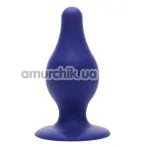 Анальна пробка SilexD Premium Silicone Plug Model 2 Size M, синя - Фото №1