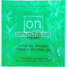 Возбуждающее масло Sensuva On Female Arousal Oil Hemp, 0.5 мл - Фото №1