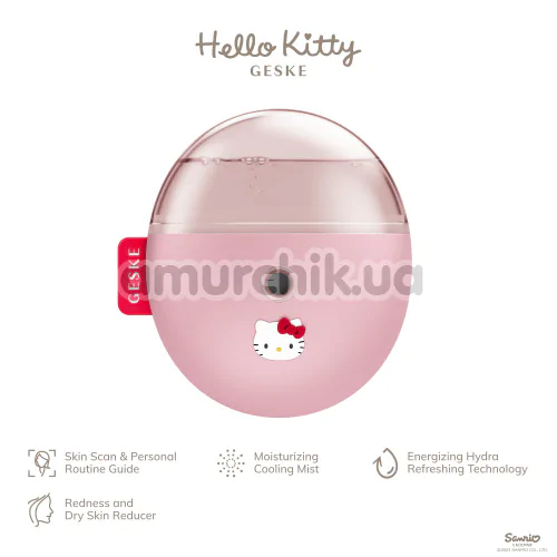 Увлажнитель для кожи лица Geske Facial Hydration Refresher 4 in 1 - Hello Kitty, светло-розовый