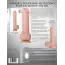 Вибратор с ротацией и подогревом Adam & Eve Adam's Warming Rotating Power Boost Dildo, телесный - Фото №11