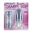 Анальная пробка с вибрацией Swirl Top Butt Plug Vibe, голубая - Фото №3