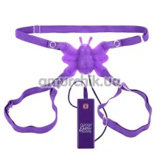 Кліторальний стимулятор Posh Silicone Butterfly Lover, фіолетовий - Фото №1
