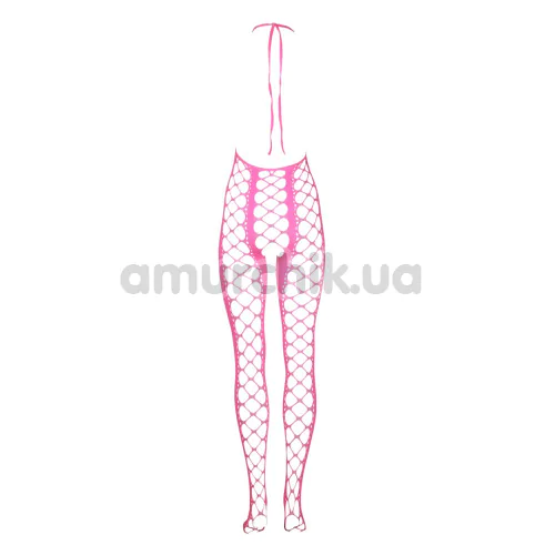 Комбинезон Ouch! Bodystocking With Halterneck Glow In The Dark, розовый