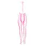 Комбинезон Ouch! Bodystocking With Halterneck Glow In The Dark, розовый - Фото №6