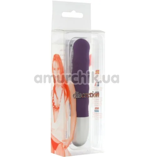 Вібратор Discretion Ribbed Vibrator, фіолетовий