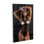 Боди Daring Intimates Flow Net Halter Teddy, черное - Фото №7