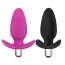 Анальная пробка с вибрацией Little Thumper Vibrating Silicone Anal Plug, розовая - Фото №4
