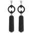 Затискачі для сосків з вібрацією Adam & Eve Vibrating Nipple Clamps, чорні - Фото №1