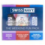 Набор лубрикантов Swiss Navy The Weekend Fun Pack, 3 х 30 мл - Фото №1