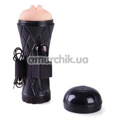 Мастурбатор з вібрацією Men Powerup Passion Cup Pocket Pussy Mouth, тілесний - Фото №1