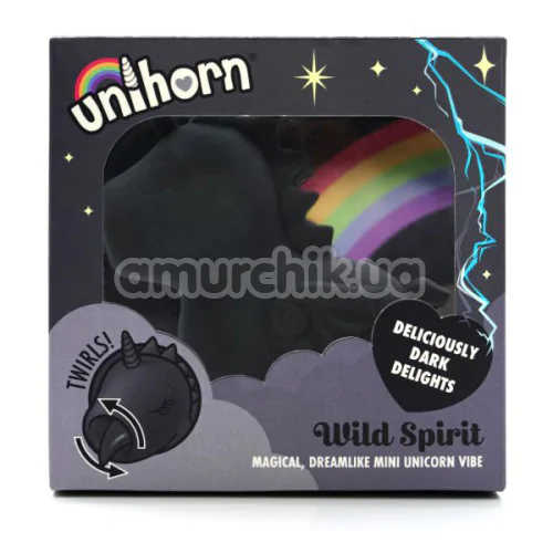 Вібратор Unihorn Wild Spirit, чорний