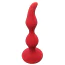 Анальная пробка Loveshop Silicone Wave Plug, красная - Фото №1