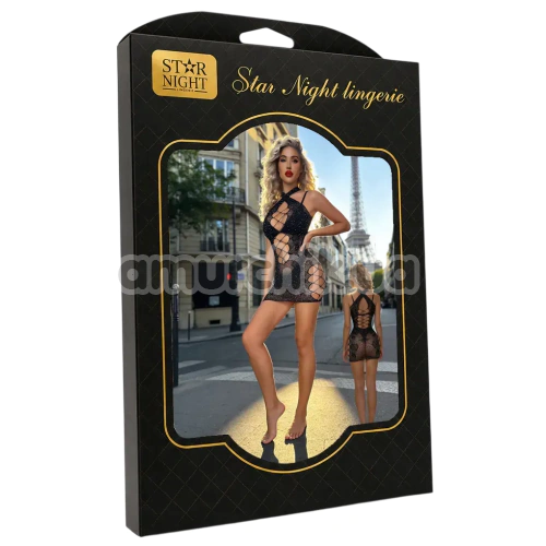 Сукня Star Night Shiny Babe Mini Dress, чорна