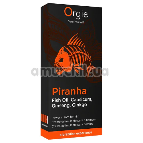 Крем для посилення ерекції Orgie Piranha, 15 мл