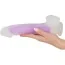 Фаллоимитатор Glow in the Dark Silicone Big Dildo, розовый - Фото №4