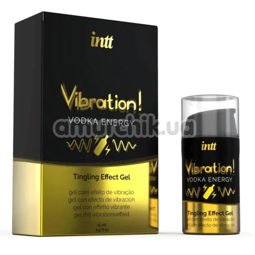 Возбуждающий гель с эффектом вибрации Intt Vibration Vodka Energy Tingling Effect Gel - водка, 15 мл