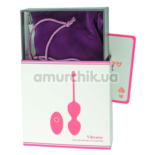 Вагинальные шарики с вибрацией Bernice Vibrator Most Secure Private Partner PL-EG66W 030, розовые