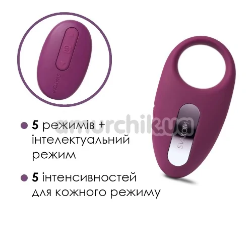 Віброкільце Svakom Winni Vibrating Ring, фіолетове