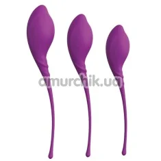 Набір вагінальних кульок Pleasure Balls & Eggs Kegel Exercise Set, фіолетовий - Фото №1
