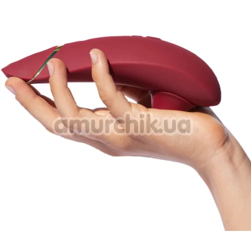 Симулятор орального секса для женщин Womanizer Premium 2, бордовый