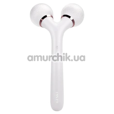 Ультразвуковой массажер Geske Sonic Facial & Body Roller 4 in 1, бело-золотой - Фото №1